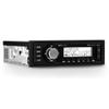 Clarion M508 Single DIN Digital Media Receiver with Built-in Bluetooth with Creative Audio CAMC1B Marine Single DIN Radio Mounting Kit with Retractable Cover (Black) view 2