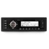 Clarion M508 Single DIN Digital Media Receiver with Built-in Bluetooth with Creative Audio CAMC1B Marine Single DIN Radio Mounting Kit with Retractable Cover (Black) view 3
