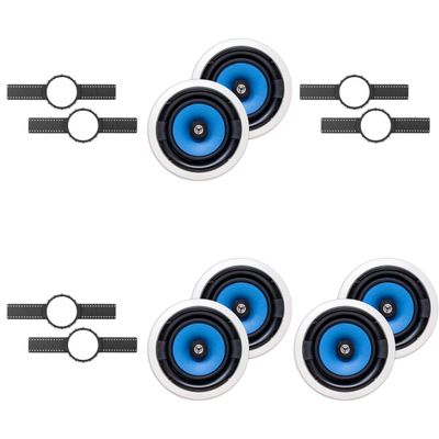 3 (Pair) MS3800 8" in Ceiling Speaker + Install KIT (PRE-Construction Brackets)