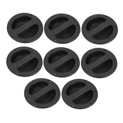 TOBBOMEY 8pcs Round Speaker Cabinet Handles Durable Abs Lift Handles for Smooth Edges for Safe Installation for Stage Performances and Events