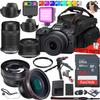 Canon EOS R100 Mirrorless Camera with Canon RF-S 18-45mm f/4.5-6.3 is STM & RF-S 55-210mm f/5-7.1 is STM Lens + 64 GB Memory + RGB LED Video Light + Camera Case + More (24pc Bundle) (Renewed) view 1