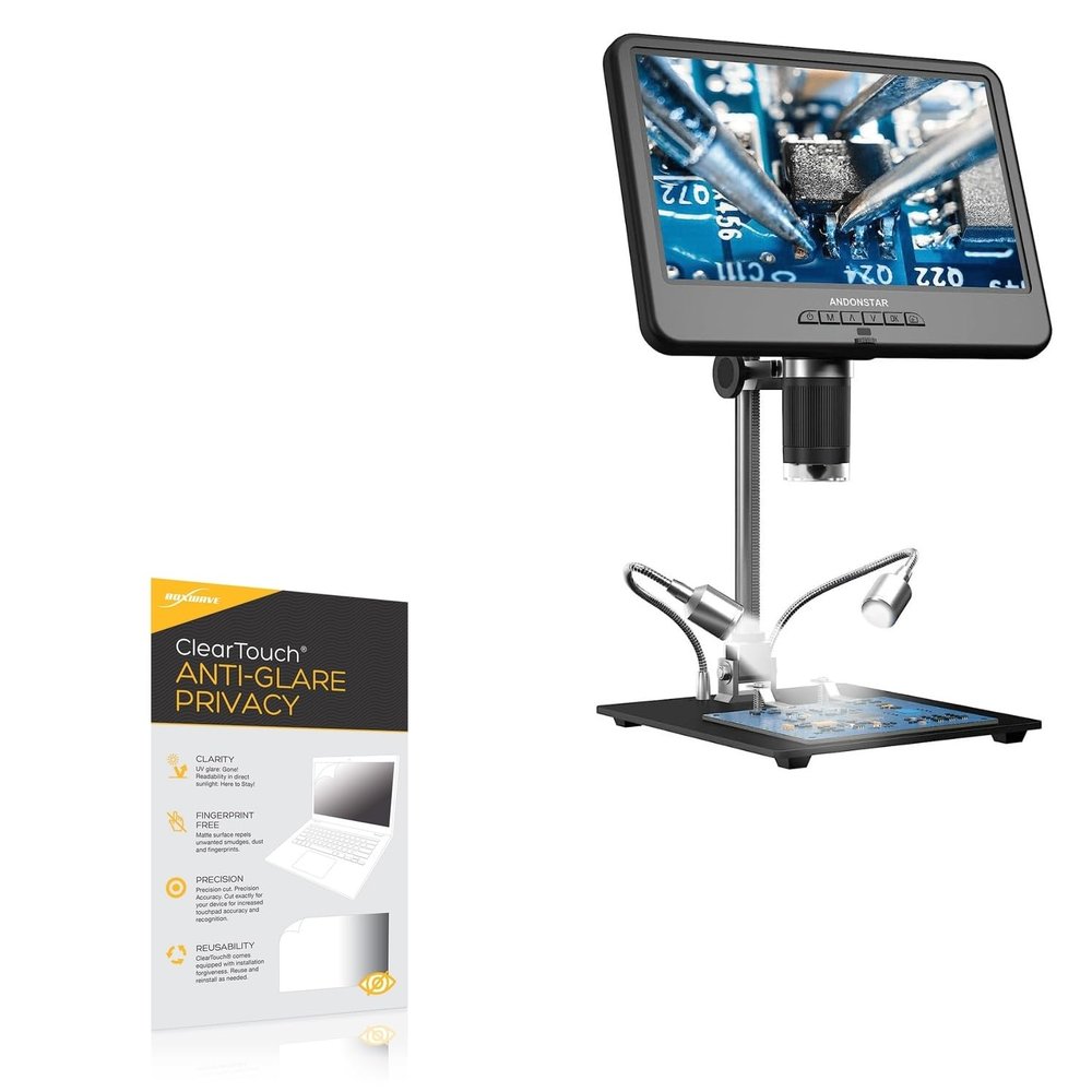 BoxWave Screen Protector Compatible with Andonstar AD210 - ClearTouch Anti-Glare Privacy (2-Pack), Privacy Screen Protector Flexible Film Anti-Glare