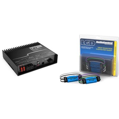 AudioControl LC-1.800 High-Power Mono Subwoofer Amplifier with Accubass with 1 Pair AudioControl AC-LGD Load generating Device