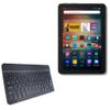 BoxWave Keyboard Compatible with Amazon Fire HD 8 (12th Gen 2024) - SlimKeys Bluetooth Keyboard, Portable Thin with Chiclet-Style Keys - Jet Black view 1