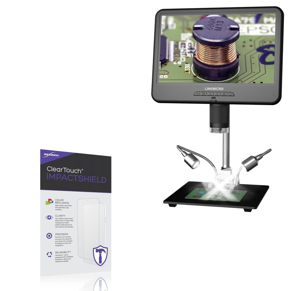 BoxWave Screen Protector Compatible with LinkMicro LM210 - ClearTouch ImpactShield (2-Pack), Impenetrable Screen Protector Flexible Film