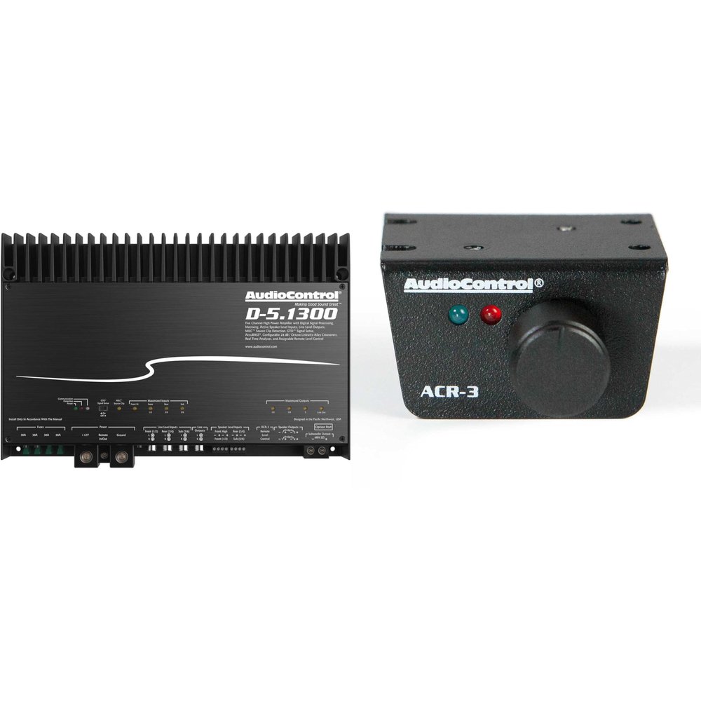 Audiocontrol D-5.1300 High Power DSP Multi-Channel Amplifier with Accubass with ACR-3 Remote