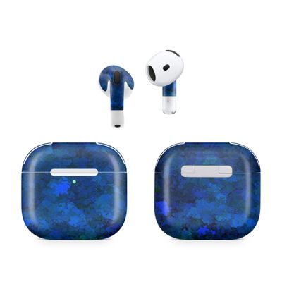 (2 Pack) Headphone Skin Compatible with Apple AirPods 4 - Blue Ice - Premium 3M Vinyl Protective Wrap Decal Cover - Easy to Apply | Crafted in The USA by MightySkins