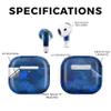(2 Pack) Headphone Skin Compatible with Apple AirPods 4 - Blue Ice - Premium 3M Vinyl Protective Wrap Decal Cover - Easy to Apply | Crafted in The USA by MightySkins view 2