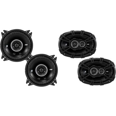 Kicker DSC6930 6x9-Inch (160x230mm) 3-Way Speakers w/ 43DSC404 4" Coaxial Bundle