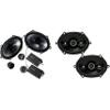 Kicker 46CSS684 CS-Series CSS68 6x8-Inch (160x200mm) Component System with .75-inch tweeters w/ 43DSC6804 6x8 Coaxial Bundle view 1