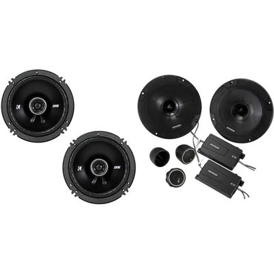 Kicker 46CSS654 CS-Series CSS65 6.5-Inch (160mm) Component System with .75-inch tweeters w/ 43DSC6504 6.5" Coaxial Bundle