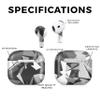 (2 Pack) Headphone Skin Compatible with Apple AirPods 4 - Mono Camo - Premium 3M Vinyl Protective Wrap Decal Cover - Easy to Apply | Crafted in The USA by MightySkins view 2