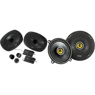 Kicker for Dodge Ram Truck 1994-2011 Speaker Bundle - 46CS 6x9 Component Speakers, and 46CS 5.25" coaxial Speakers.