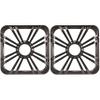 KICKER (2 11L710GLC 10-inch (25cm) Square Subwoofer Grille for 11S10L7,LED, Charcoal Bundle view 1
