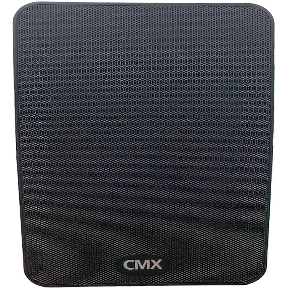 CMX Audio WSK-523S 2-Way Wall Mount Speaker, Black; 30W Rated Power Output; 30/15/7.5/3.75W Power Taps at 8 Ohms; 5.25" Paper Dual Cone Speaker; ABS Enclosure; Waterproof Finish Metal Grille