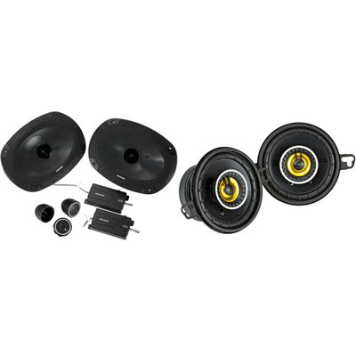 Kicker 46CSS694 CS-Series CSS69 6x9-Inch (160x230mm) Component System with .75-inch w/ 46CSC354 3.5" Coaxial Bundle