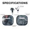 (2 Pack) Headphone Skin Compatible with Apple AirPods 4 - Storm Cloud - Premium 3M Vinyl Protective Wrap Decal Cover - Easy to Apply | Crafted in The USA by MightySkins view 2
