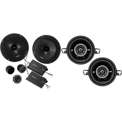 Kicker 46CSS654 CS-Series CSS65 6.5-Inch (160mm) Component System with .75-inch tweeters w/ 43DSC3504 3.5" Coaxial Bundle