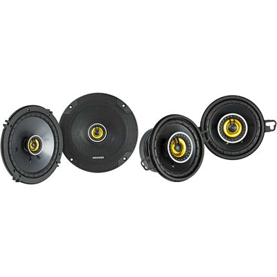 Kicker 46CSC654 CS-Series CSC65 6.5-Inch (160mm) Coaxial Speakers w/ 46CSC354 3.5" Coaxial Bundle