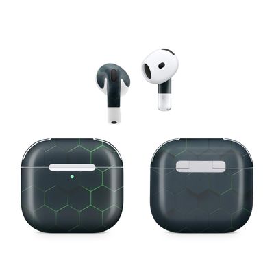 (2 Pack) Headphone Skin Compatible with Apple AirPods 4 - Acid Hex - Premium 3M Vinyl Protective Wrap Decal Cover - Easy to Apply | Crafted in The USA by MightySkins