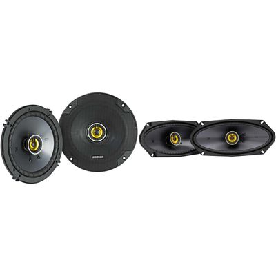 KICKER 46CSC654 CS-Series CSC65 6.5-Inch (160mm) Coaxial Speakers w/ 50CSC4104 4x10 Coaxial Bundle