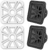 Kicker (2) 45L7R124 L7R 12-Inch (30cm) Subwoofer, Dual Voice Coil, 4-Ohm w/White LED Grill Bundle view 1