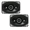 Kicker DSC460 4x6-Inch (100x160mm) Coaxial Speakers w/ 43DSC4604 4x6 Coaxial Bundle view 2
