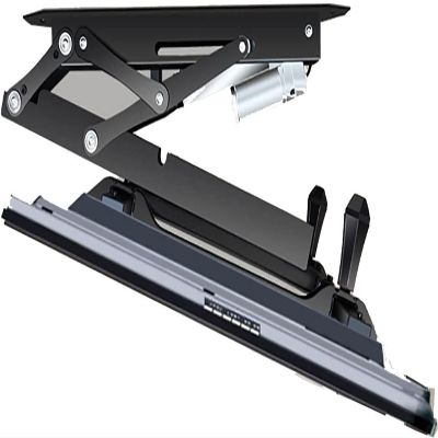 Adjustable Ceiling TV Mount Bracket - Motorized Tv Mount, 0-85 Flip Down TV/Monitor Bracket, 32-70 Inch Electric TV Lift, Remote Control Large Flip Down Motorized Pitched Roof