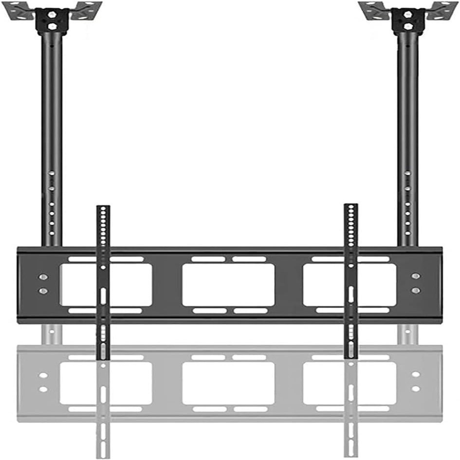 Double Pole Ceiling TV Bracket for 55-86 Inch LED Flat Panel Display Hanging TV Bracket Universal TV Hanger Ceiling Bracket