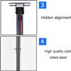 Double Pole Ceiling TV Bracket for 55-86 Inch LED Flat Panel Display Hanging TV Bracket Universal TV Hanger Ceiling Bracket view 4