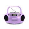 Emerson Portable CD Player Boombox with Cassette Player Combo, Tape Recorder, AM/FM Radio, AUX, Headphone Jack, Dual Speakers, AC/DC & Battery Operated - Stereo System for Home, Indoor & Outdoor Use view 2