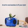 Emerson Portable CD Player Boombox with Cassette Player Combo, Tape Recorder, AM/FM Radio, AUX, Headphone Jack, Dual Speakers, AC/DC & Battery Operated - Stereo System for Home, Indoor & Outdoor Use view 3