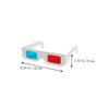Hoement 30pcs Cardboard Glasses for Home Use Lightweight Anaglyph Glasses for Adults and Boys and Girls for Movies Parties and Festivals view 2