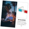 Hoement 30pcs Cardboard Glasses for Home Use Lightweight Anaglyph Glasses for Adults and Boys and Girls for Movies Parties and Festivals view 3