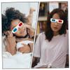 Hoement 30pcs Cardboard Glasses for Home Use Lightweight Anaglyph Glasses for Adults and Boys and Girls for Movies Parties and Festivals view 4
