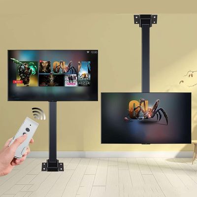 Ceiling Mount TV Stand, Electric TV Lifter with Remote Control and Memory for 32 to 70 TVs, Ceiling Mount TV Stand
