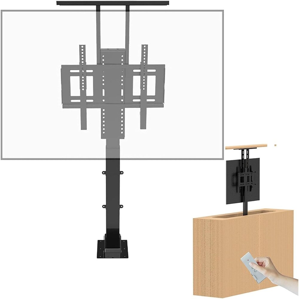 Adjustable TV Stand - for 42-65 Inch Electric TV Lifter - Telescopic Electric TV Lifter - Can Be Hidden in Cabinets Electric TV Stand