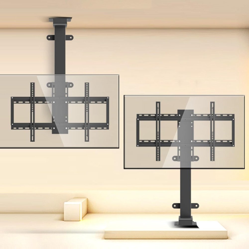 Ceiling Mount TV Stand, Electric TV Lifter with Remote Control and Memory for 32 to 70 TVs, Ceiling Mount TV Stand