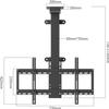 Ceiling Mount TV Stand, Electric TV Lifter with Remote Control and Memory for 32 to 70 TVs, Ceiling Mount TV Stand view 2