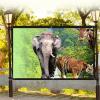 60'' 72'' 84'' 92'' 100'' 110'' 120'' Indoor/Outdoor Movie Screen Foldable Projector Screen 16:9/4:3 HD Portable Projection Screen for School Office Party Home(100inch-4:3) view 1