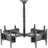 Ceiling TV Mount Bracket - Four Sided Ceiling TV Mount Bracket, 32-50 Inch Full Motion, 4 Movement Flat/Curved Screen Bracket, Telescopic Height Adjustment view 1