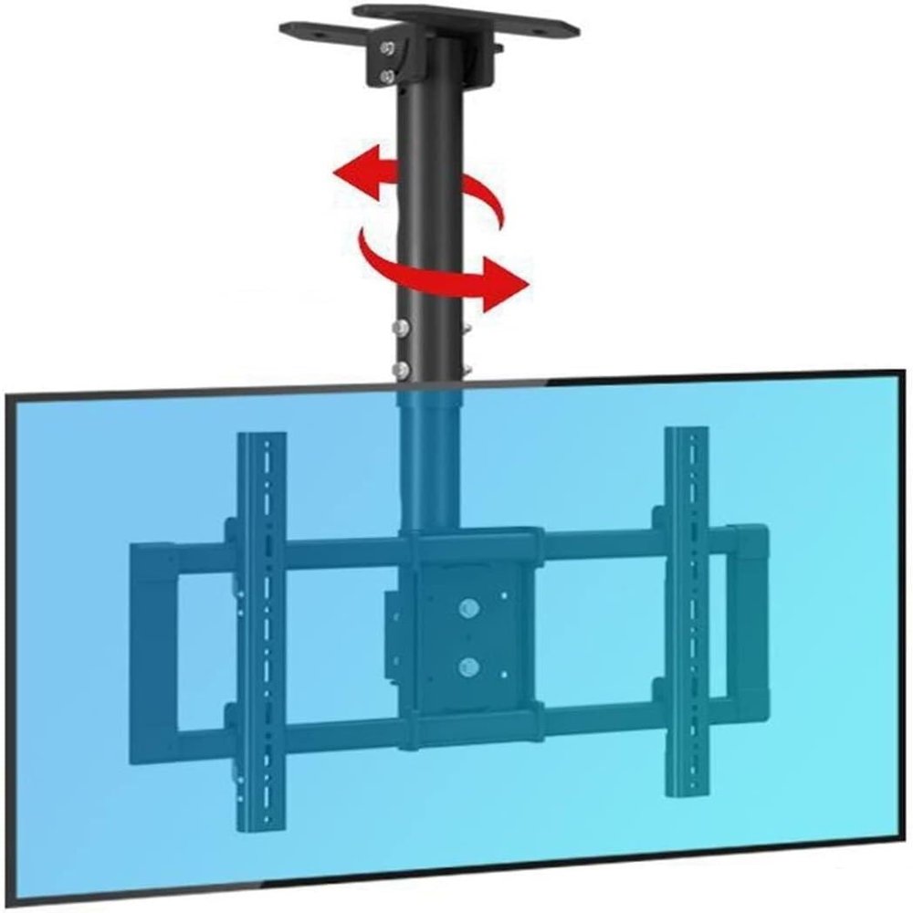 Adjustable Ceiling TV Mount, Tilt and Telescopic Ceiling TV Mount, Ceiling Suspended Telescopic Milk Tea Shop Wall Mount Bracket