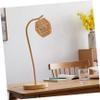 TOBBOMEY Boho Lamp Cover Paper Rope Lampshade Bedroom Modern Light Cover Woven Lampshade for Bulb Lamp view 4