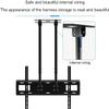 Dual Pole TV Lifter, Height Adjustable Single Screen TV Stand, Tilting Telescopic Ceiling TV Stand, Fits 60-100 Inch TVs view 3