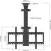 Ceiling Mount TV Stand, Electric TV Lifter with Remote Control and Memory for 32 to 70 TVs, Ceiling Mount TV Stand view 2