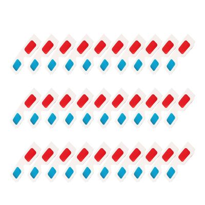 OSALADI 30pcs Glasses Anaglyph Lenses for Movies Videos and Publications Lightweight Cardboard Frames for Fun Viewing