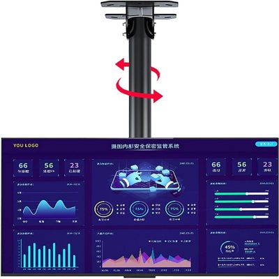 Ceiling TV Bracket, Wall TV Bracket, Height Adjustable Telescopic Ceiling TV Bracket for 39-90 Inch LCD Flat Panel TV, Expanding Metal Screw Fixing