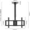 Ceiling TV Bracket, Wall TV Bracket, Height Adjustable Telescopic Ceiling TV Bracket for 39-90 Inch LCD Flat Panel TV, Expanding Metal Screw Fixing view 2