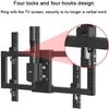Ceiling TV Bracket, Wall TV Bracket, Height Adjustable Telescopic Ceiling TV Bracket for 39-90 Inch LCD Flat Panel TV, Expanding Metal Screw Fixing view 3