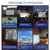 Wall Mounted Movie Screen 60'' 72'' 84'' 92'' 100'' 110'' 120'' Anti-Crease HD Screen 16:9/4:3 Portable Foldable Projection Screen, Public Display(60inch-4:3) view 4